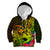 Hawaii Kid Hoodie Kanaka Map With Polynesian Shark Tattoo Reggae Unique LT14 Reggae - Polynesian Pride