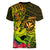 Hawaii Women V Neck T Shirt Kanaka Map With Polynesian Shark Tattoo Reggae Unique LT14 - Polynesian Pride