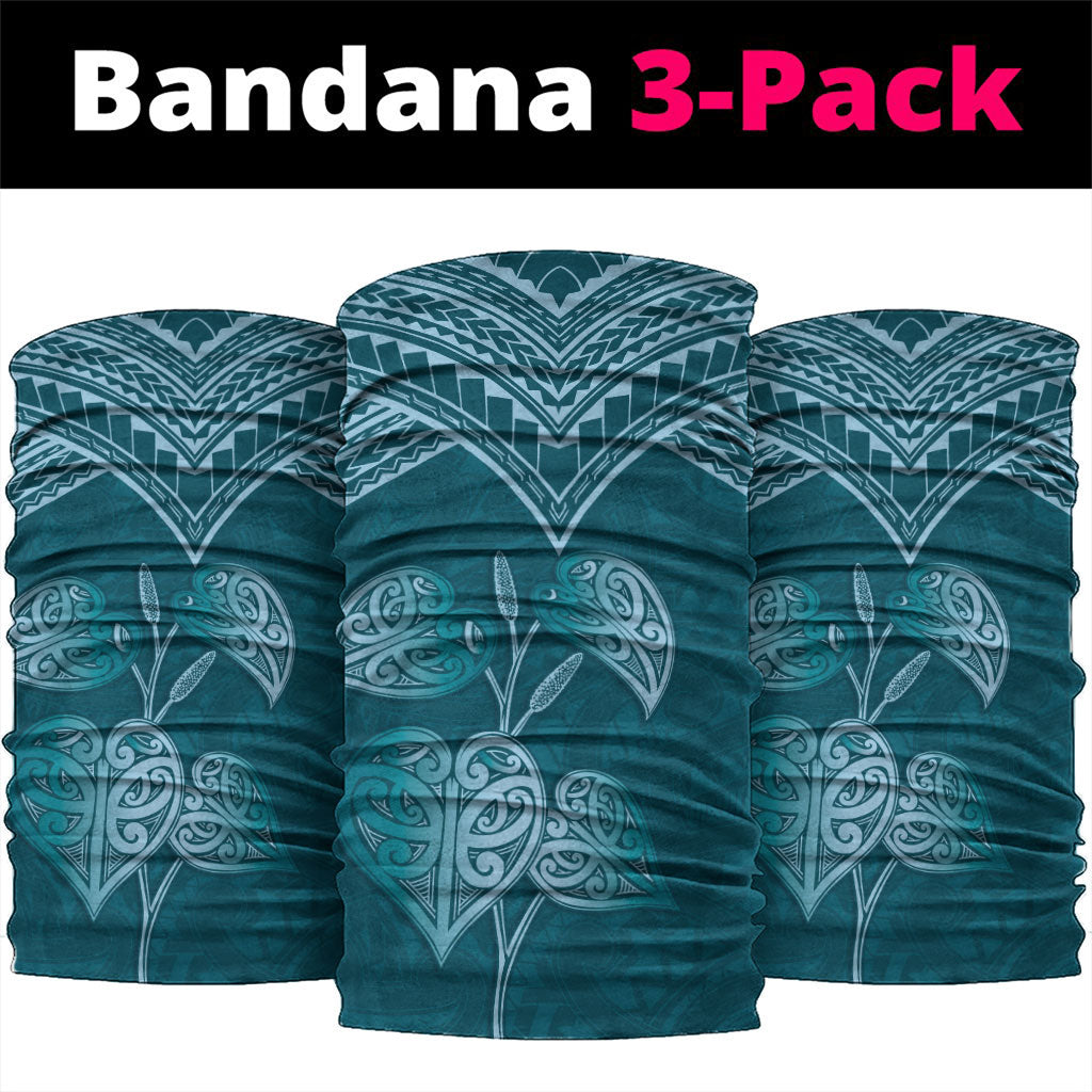 Cyan New Zealand Kawakawa Maori Ngaru Neck Gaiter LT14 package One Size: 25*50cm Cyan - Polynesian Pride