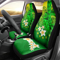 Kia Orana Cook Islands Car Seat Cover Kuki Airani Tattoo Pattern With Sea Turtle LT14 - Polynesian Pride