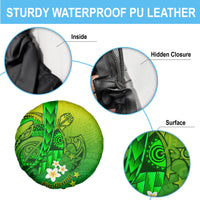 Kia Orana Cook Islands Spare Tire Cover Kuki Airani Tattoo Pattern With Sea Turtle LT14 - Polynesian Pride