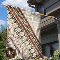 Bula Fiji Garden Flag Fijian Masi Tapa Cloth Vintage Vibes LT14 - Polynesian Pride