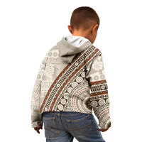 Bula Fiji Kid Hoodie Fijian Masi Tapa Cloth Vintage Vibes LT14 - Polynesian Pride
