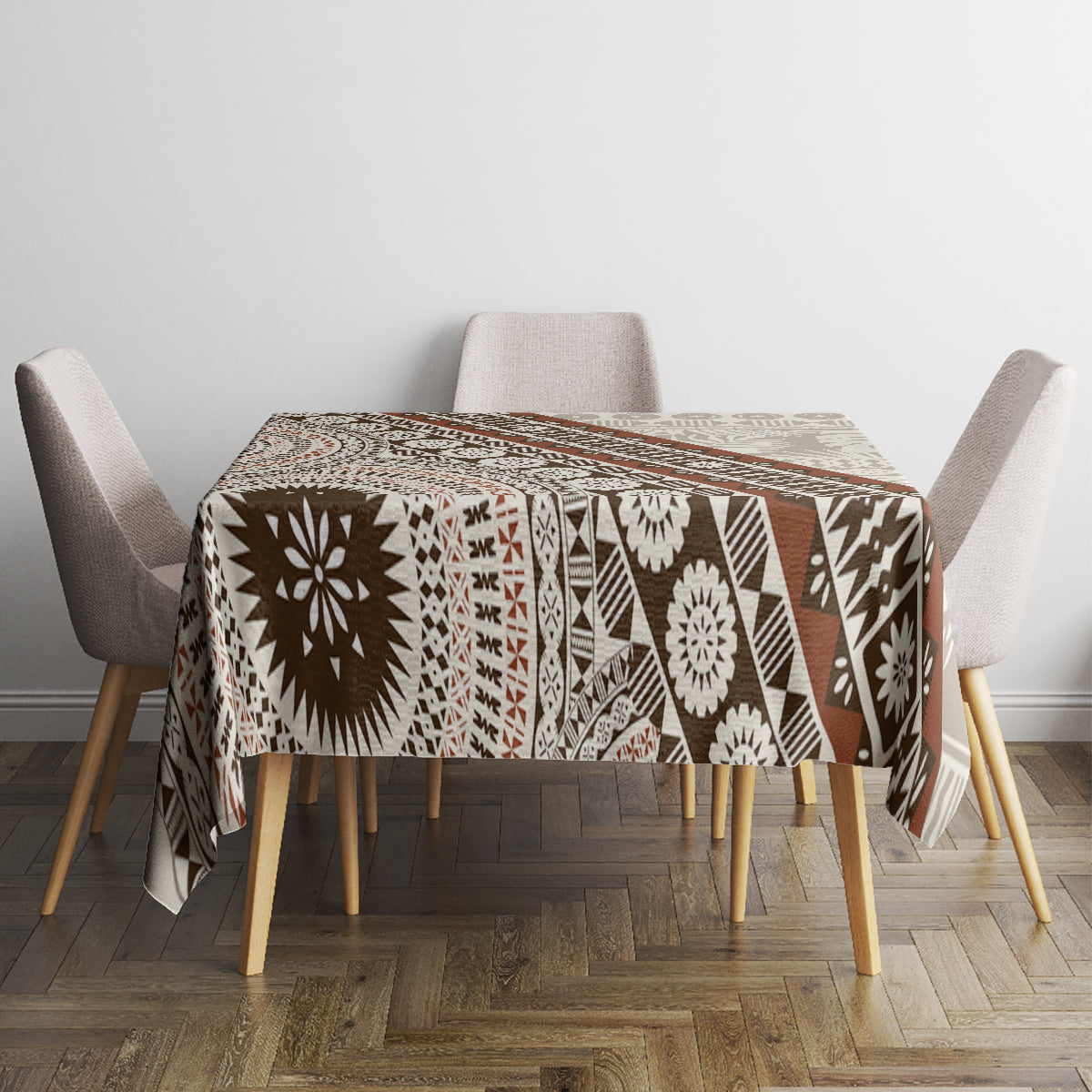 Bula Fiji Tablecloth Fijian Masi Tapa Cloth Vintage Vibes LT14 - Polynesian Pride