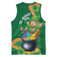 St Patrick's Day Hawaii Basketball Jersey Hauoli Maoli Funny Shaka Leprechaun