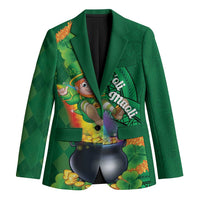 St Patrick's Day Hawaii Blazer Hauoli Maoli Funny Shaka Leprechaun