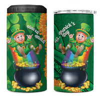 St Patrick's Day Hawaii 4 in 1 Can Cooler Tumbler Hauoli Maoli Funny Shaka Leprechaun