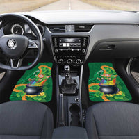 St Patrick's Day Hawaii Car Mats Hauoli Maoli Funny Shaka Leprechaun