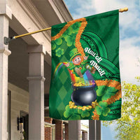 St Patrick's Day Hawaii Garden Flag Hauoli Maoli Funny Shaka Leprechaun