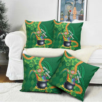 St Patrick's Day Hawaii Pillow Cover Hauoli Maoli Funny Shaka Leprechaun LT14 - Polynesian Pride