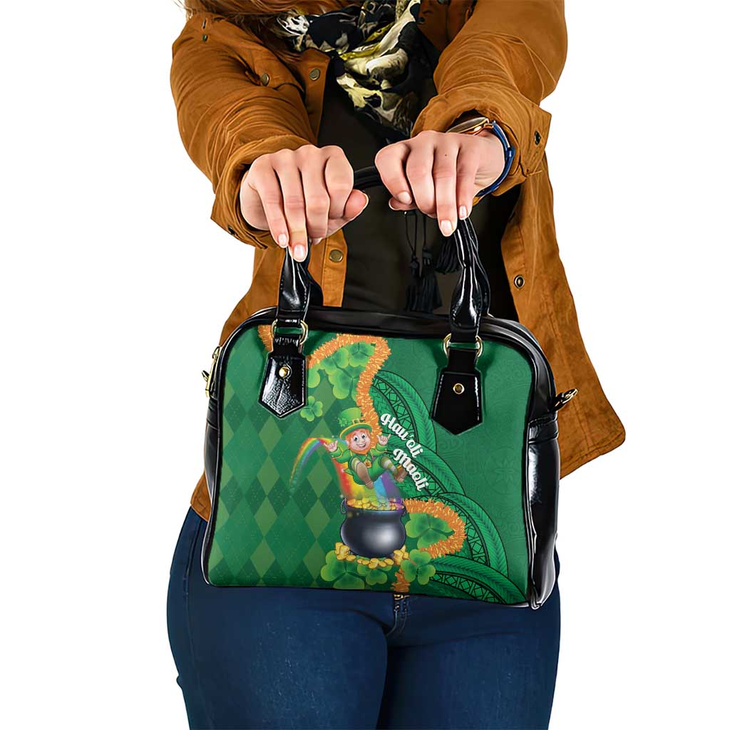 St Patrick's Day Hawaii Shoulder Handbag Hauoli Maoli Funny Shaka Leprechaun