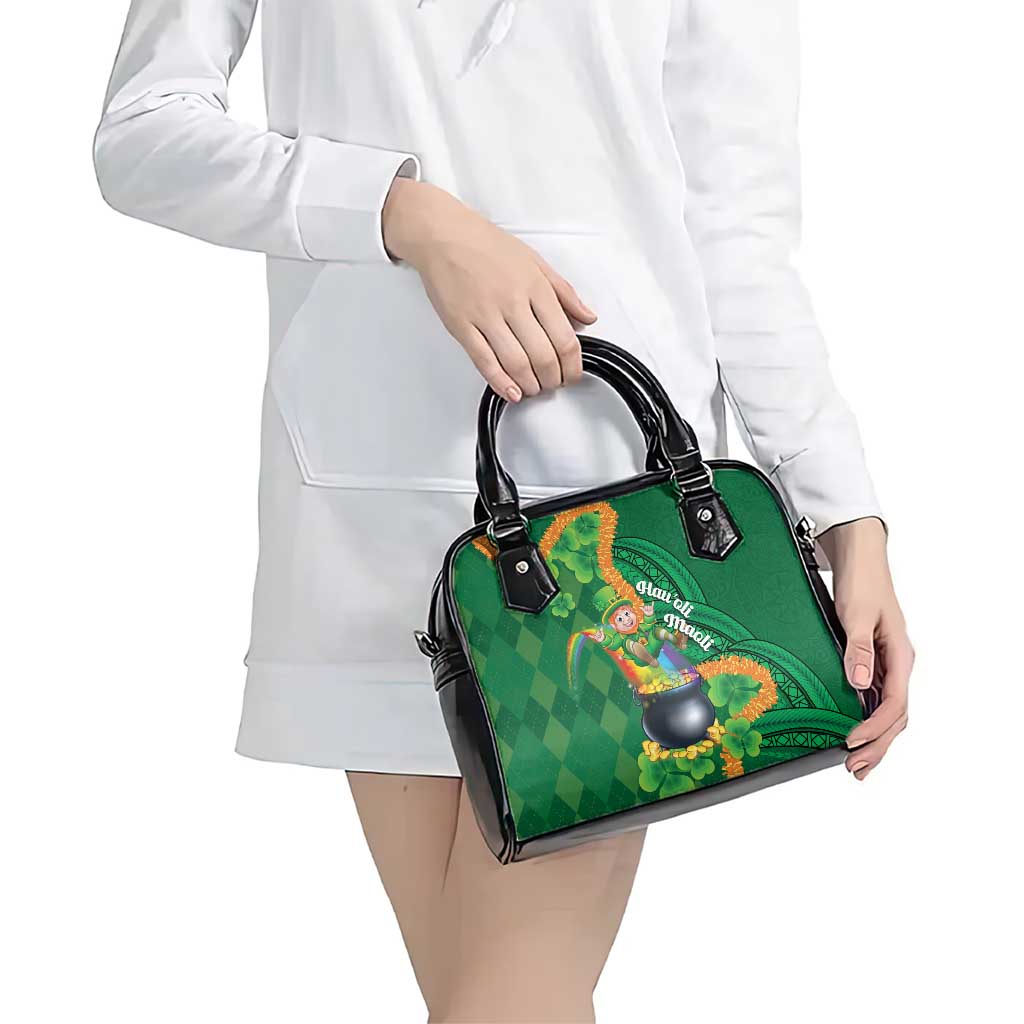 St Patrick's Day Hawaii Shoulder Handbag Hauoli Maoli Funny Shaka Leprechaun