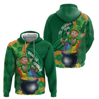St Patrick's Day Hawaii Zip Hoodie Hauoli Maoli Funny Shaka Leprechaun