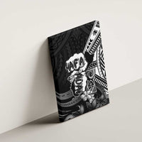 Hafa Adai Guam Discovery Day Canvas Wall Art Chamorro Latte Stone Hand Black Version