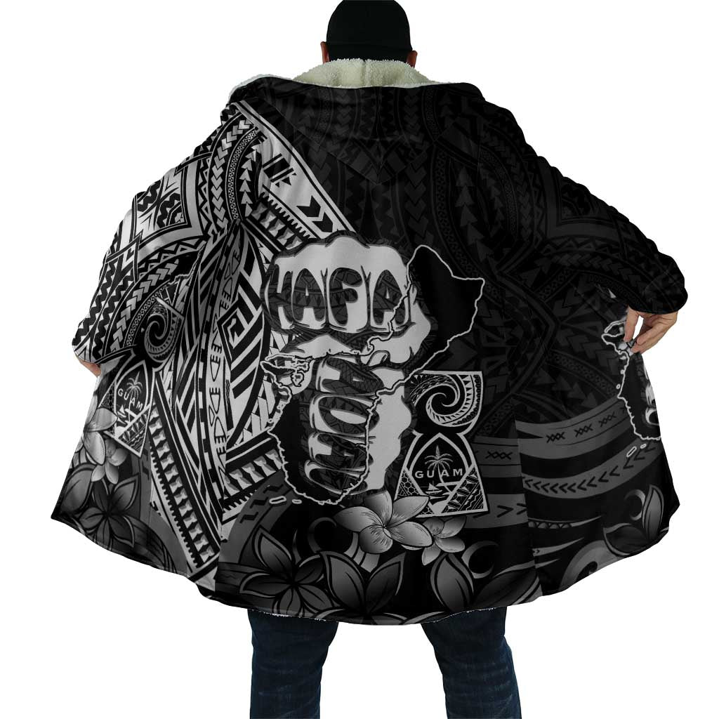 Hafa Adai Guam Discovery Day Cloak Chamorro Latte Stone Hand Black Version