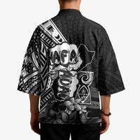 Hafa Adai Guam Discovery Day Kimono Chamorro Latte Stone Hand Black Version