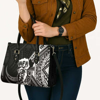 Hafa Adai Guam Discovery Day Leather Bag Chamorro Latte Stone Hand Black Version