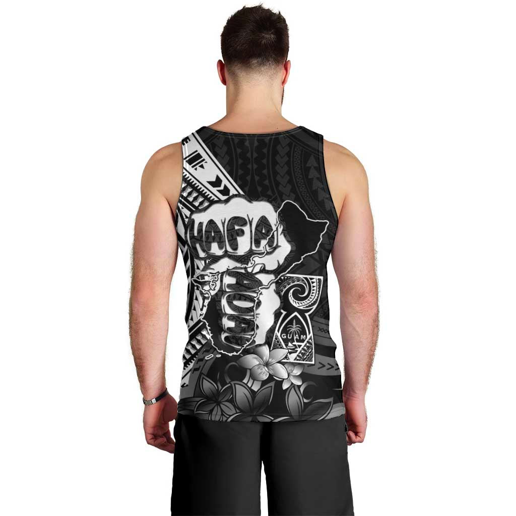 Hafa Adai Guam Discovery Day Men Tank Top Chamorro Latte Stone Hand Black Version