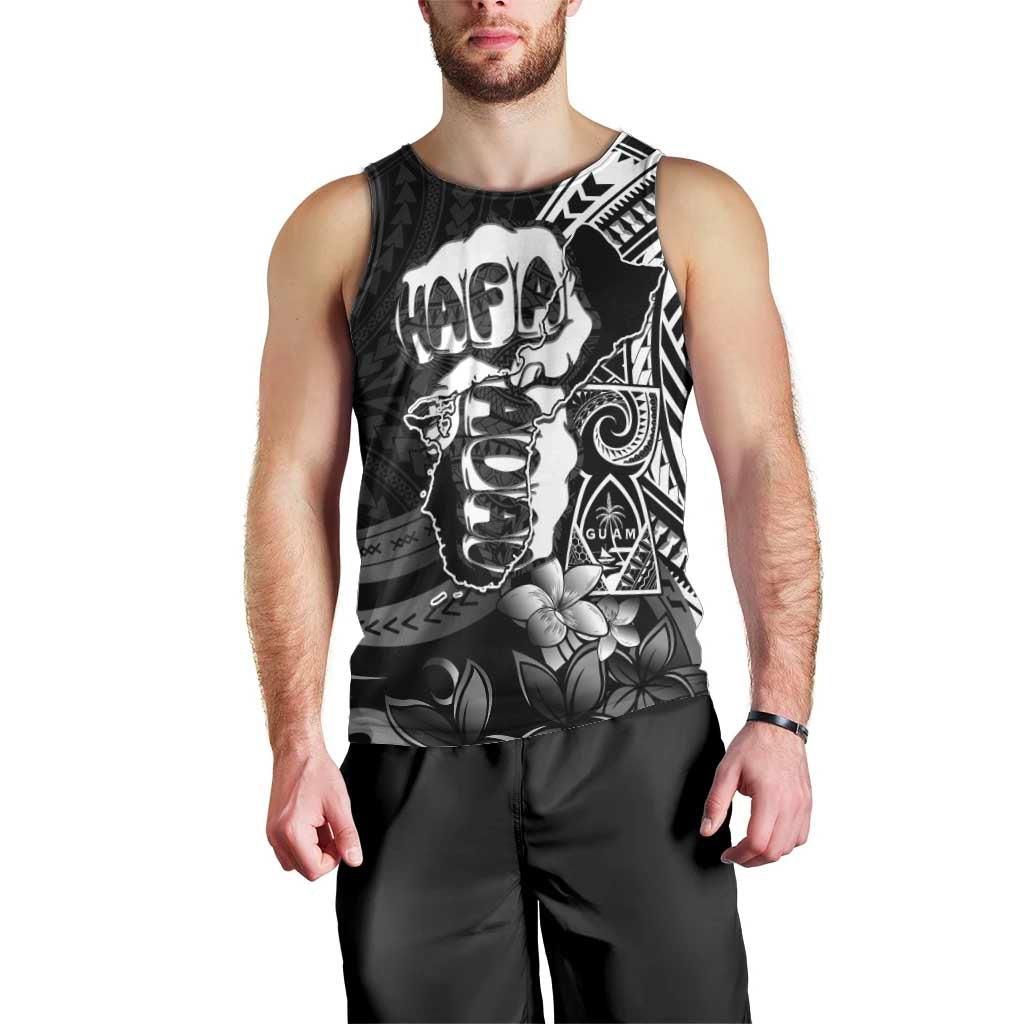 Hafa Adai Guam Discovery Day Men Tank Top Chamorro Latte Stone Hand Black Version