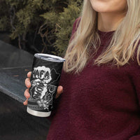 Hafa Adai Guam Discovery Day Tumbler Cup Chamorro Latte Stone Hand Black Version