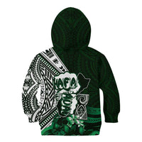 Hafa Adai Guam Discovery Day Kid Hoodie Chamorro Latte Stone Hand Green Version