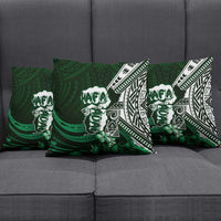 Hafa Adai Guam Discovery Day Pillow Cover Chamorro Latte Stone Hand Green Version