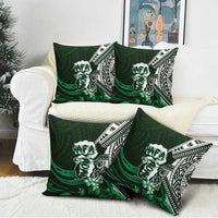 Hafa Adai Guam Discovery Day Pillow Cover Chamorro Latte Stone Hand Green Version