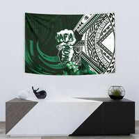 Hafa Adai Guam Discovery Day Tapestry Chamorro Latte Stone Hand Green Version