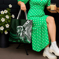 Hafa Adai Guam Discovery Day Tote Bag Chamorro Latte Stone Hand Green Version