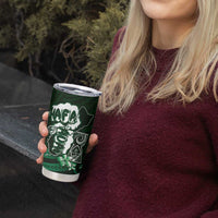 Hafa Adai Guam Discovery Day Tumbler Cup Chamorro Latte Stone Hand Green Version