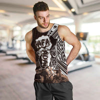 Hafa Adai Guam Discovery Day Men Tank Top Chamorro Latte Stone Hand Brown Version