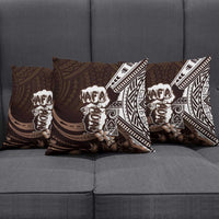 Hafa Adai Guam Discovery Day Pillow Cover Chamorro Latte Stone Hand Brown Version