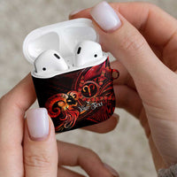 Personalised Polynesia Zodiac Aries AirPods Case Galaxy Polynesian Pattern Chest Tattoo Style