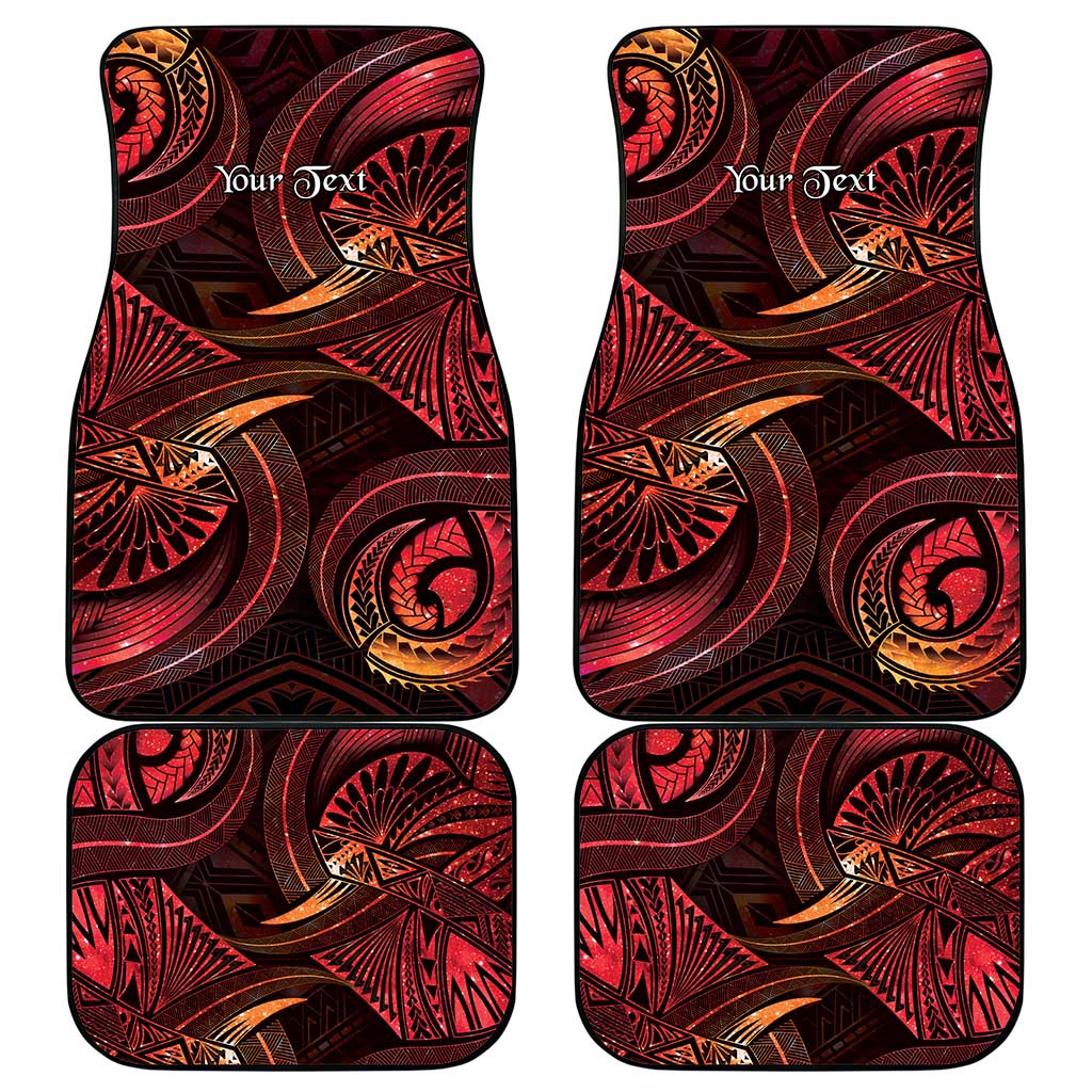 Personalised Polynesia Zodiac Aries Car Mats Galaxy Polynesian Pattern Chest Tattoo Style