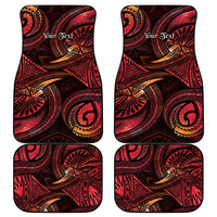 Personalised Polynesia Zodiac Aries Car Mats Galaxy Polynesian Pattern Chest Tattoo Style
