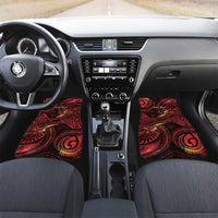 Personalised Polynesia Zodiac Aries Car Mats Galaxy Polynesian Pattern Chest Tattoo Style