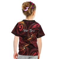 Personalised Polynesia Zodiac Aries Kid T Shirt Galaxy Polynesian Pattern Chest Tattoo Style