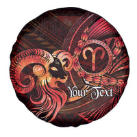 Personalised Polynesia Zodiac Aries Spare Tire Cover Galaxy Polynesian Pattern Chest Tattoo Style