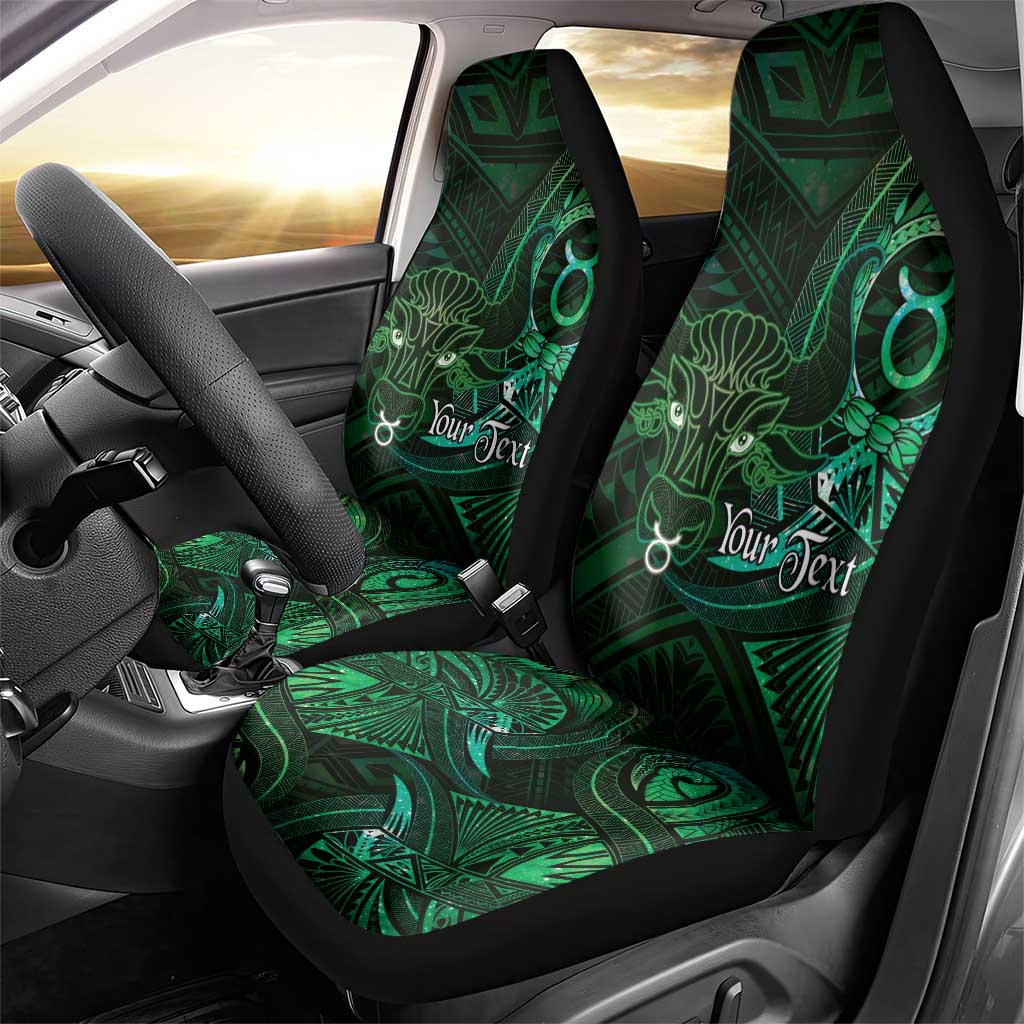 Personalised Polynesia Zodiac Taurus Car Seat Cover Galaxy Polynesian Pattern Chest Tattoo Style