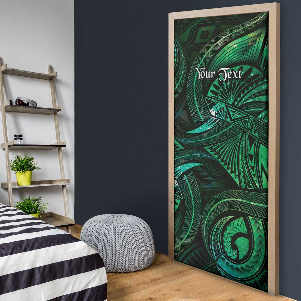 Personalised Polynesia Zodiac Taurus Door Cover Galaxy Polynesian Pattern Chest Tattoo Style