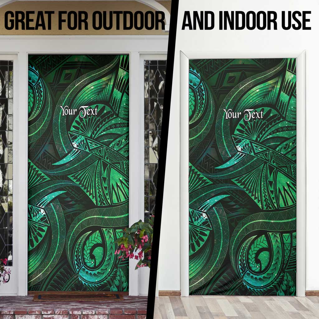 Personalised Polynesia Zodiac Taurus Door Cover Galaxy Polynesian Pattern Chest Tattoo Style