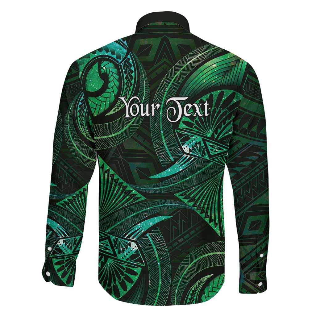 Personalised Polynesia Zodiac Taurus Family Matching Mermaid Dress and Hawaiian Shirt Galaxy Polynesian Pattern Chest Tattoo Style