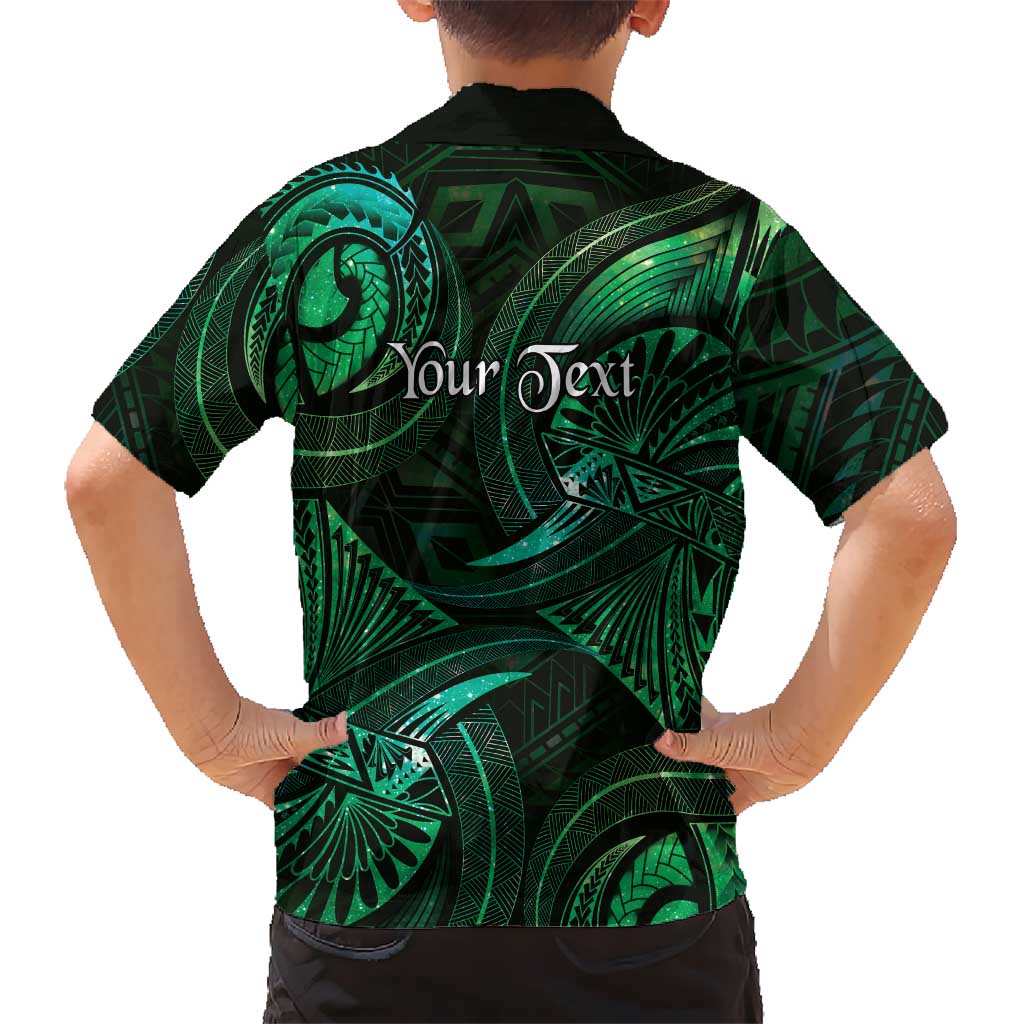 Personalised Polynesia Zodiac Taurus Family Matching Puletasi and Hawaiian Shirt Galaxy Polynesian Pattern Chest Tattoo Style