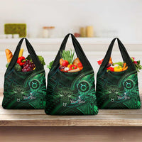 Personalised Polynesia Zodiac Taurus Grocery Bag Galaxy Polynesian Pattern Chest Tattoo Style