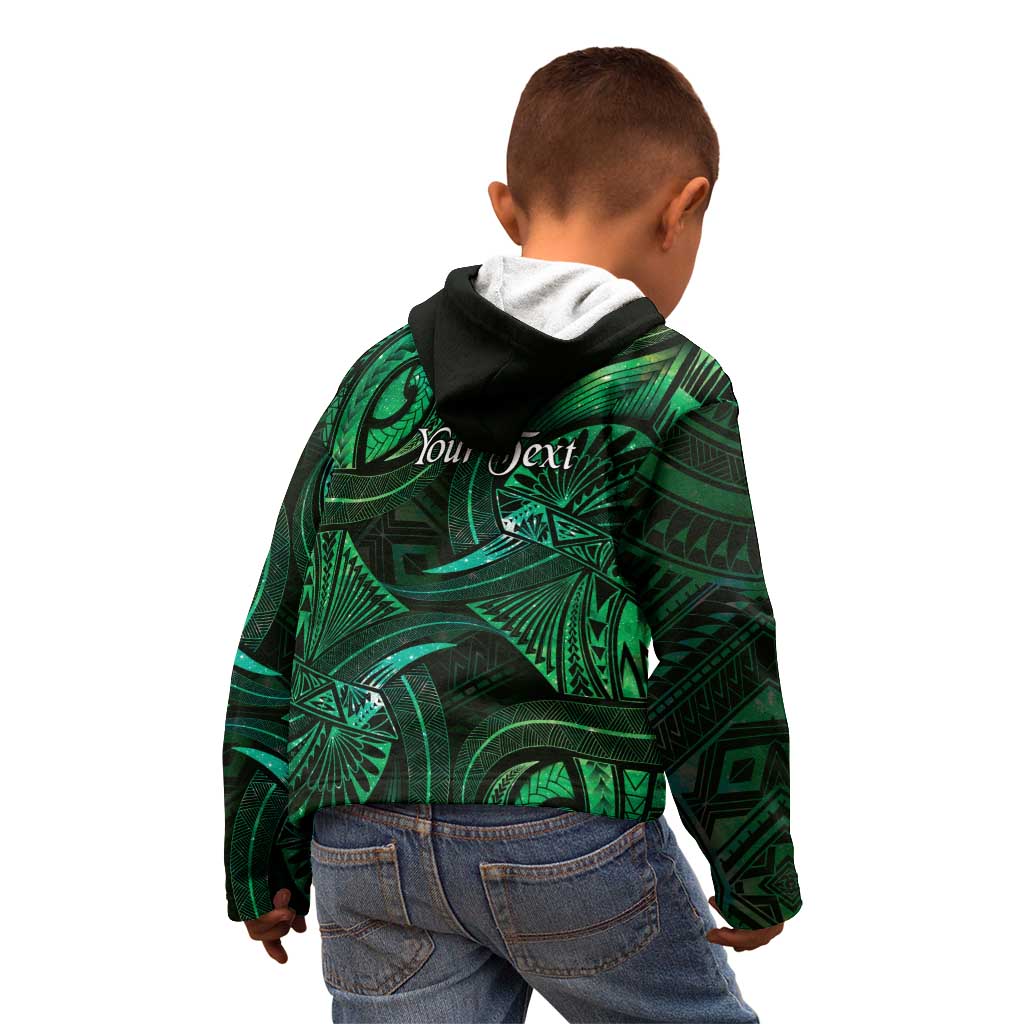 Personalised Polynesia Zodiac Taurus Kid Hoodie Galaxy Polynesian Pattern Chest Tattoo Style