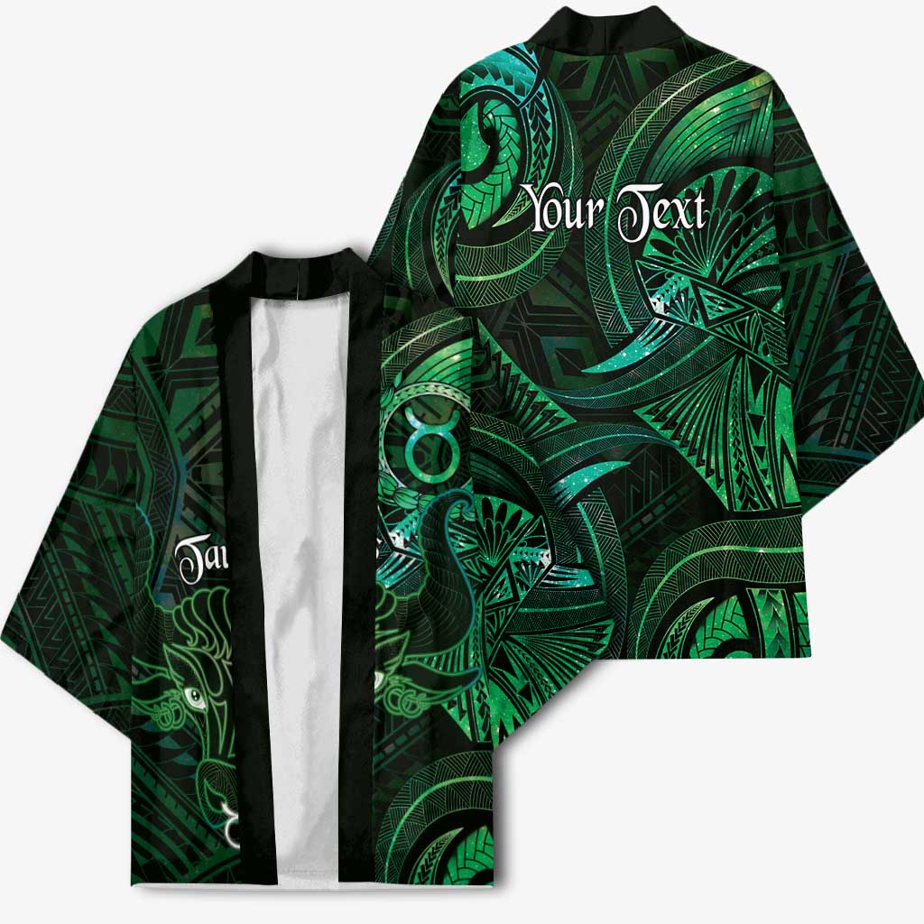 Personalised Polynesia Zodiac Taurus Kimono Galaxy Polynesian Pattern Chest Tattoo Style