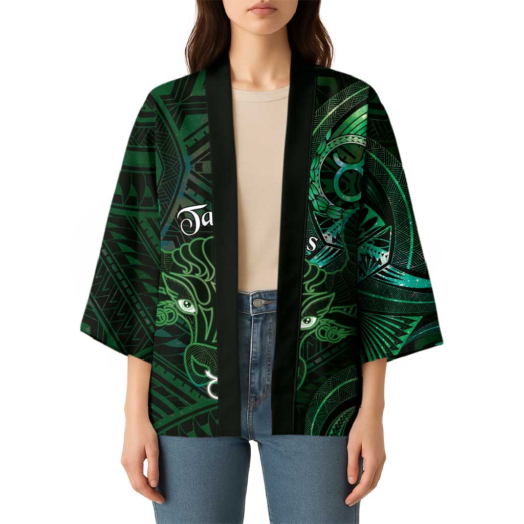 Personalised Polynesia Zodiac Taurus Kimono Galaxy Polynesian Pattern Chest Tattoo Style