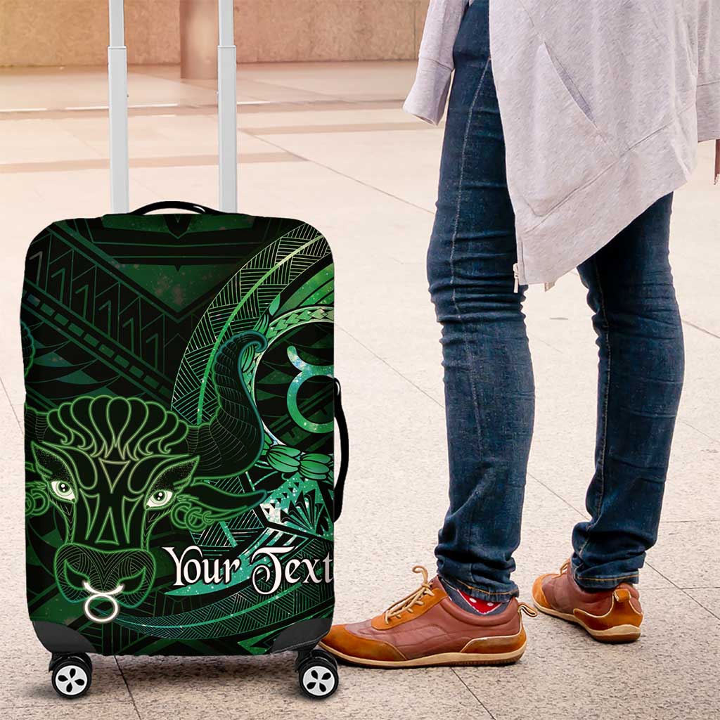 Personalised Polynesia Zodiac Taurus Luggage Cover Galaxy Polynesian Pattern Chest Tattoo Style