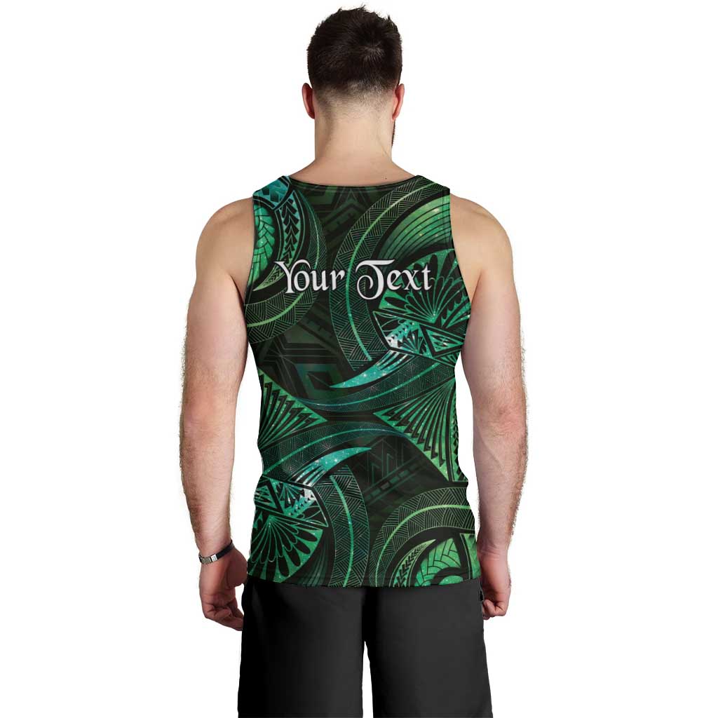 Personalised Polynesia Zodiac Taurus Men Tank Top Galaxy Polynesian Pattern Chest Tattoo Style