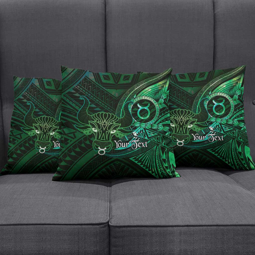 Personalised Polynesia Zodiac Taurus Pillow Cover Galaxy Polynesian Pattern Chest Tattoo Style